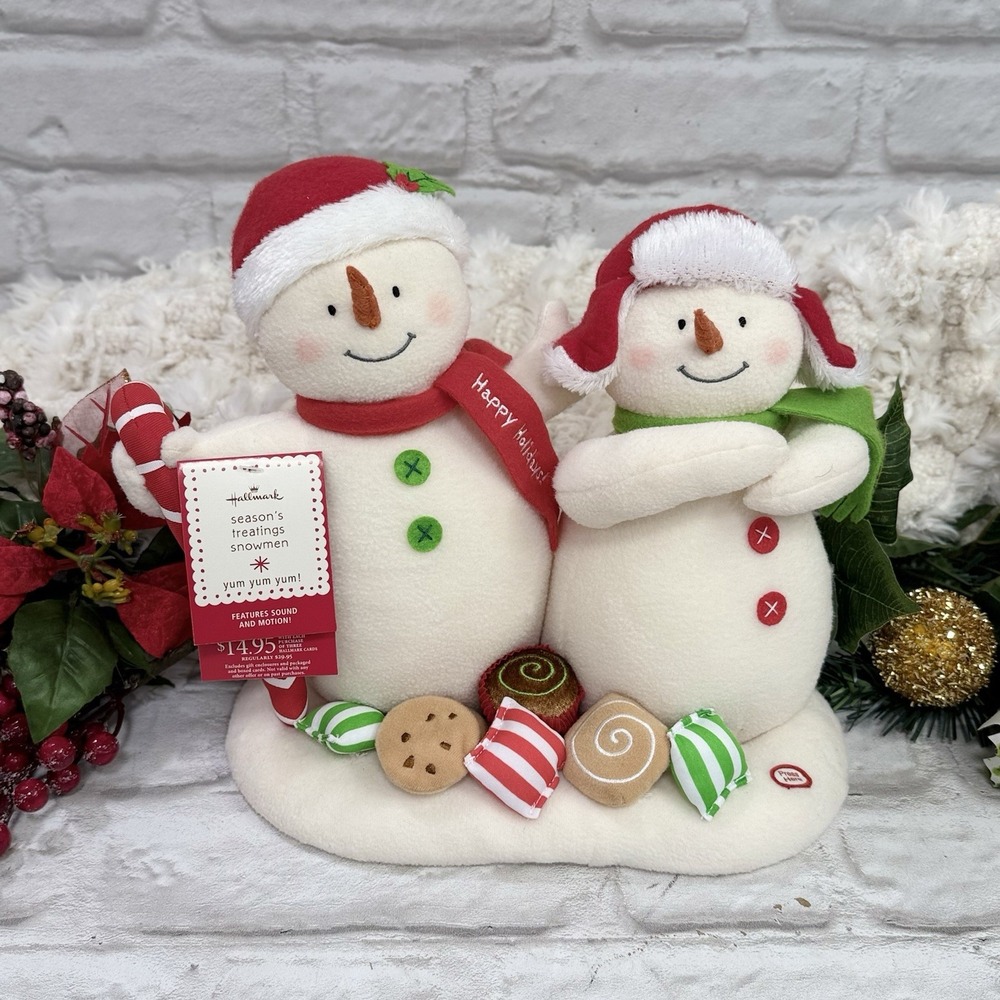 Hallmark Snowmen Jingle Pals Season Treatings Singing Motion Nostalgic Christmas